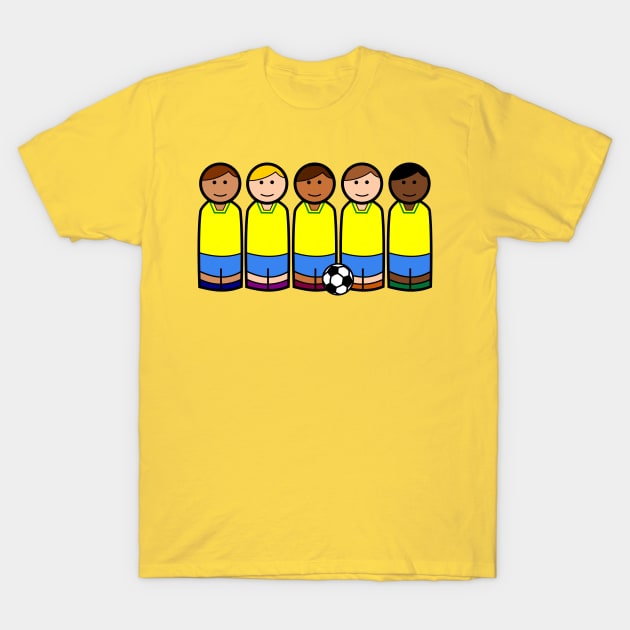 Soccer Peg Dolls T-Shirt by pegdolltees